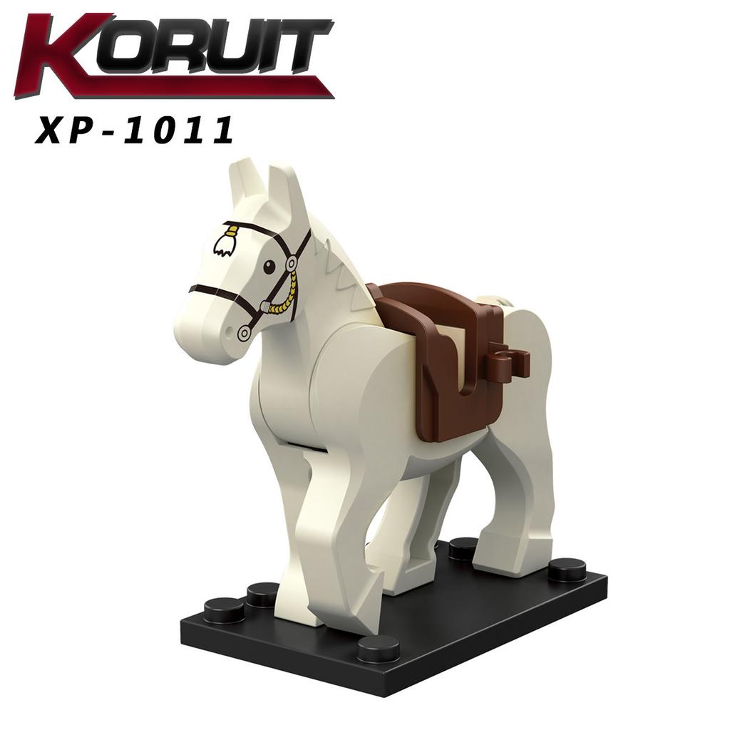 XP1011-1016 Medieval Knight Warhorse Military Mount Building Blocks Toy