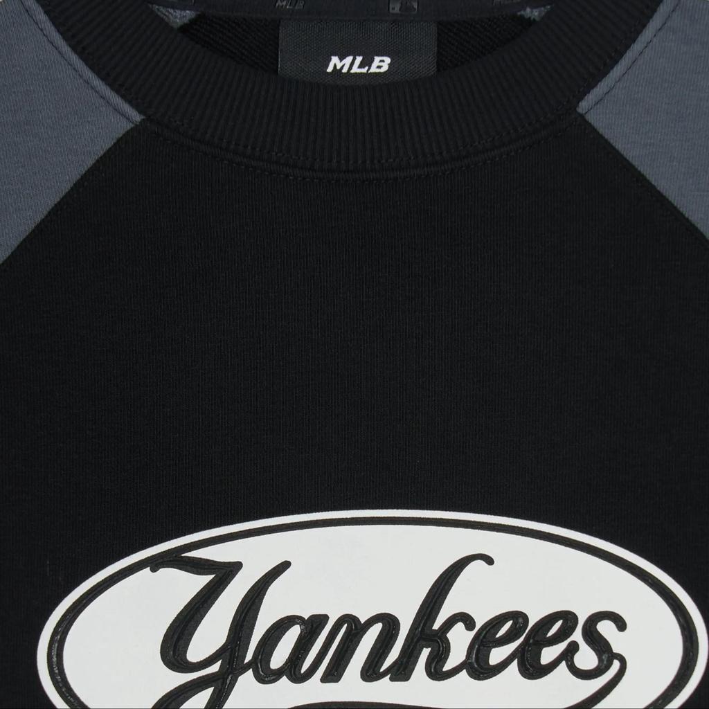 MLB Preppy Style Collection New York Yankees Sweatshirt Unisex Black 3AMTV0251-50BKS