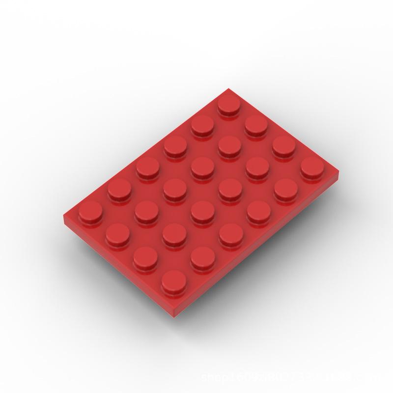 100 шт. Детали MOC 3032 Пластина 4 x 6 Совместимые Кирпичики DIY Сборка Строительные Блоки Частицы Детская Головоломка Развивающая Игрушка Подарок на День Рождения