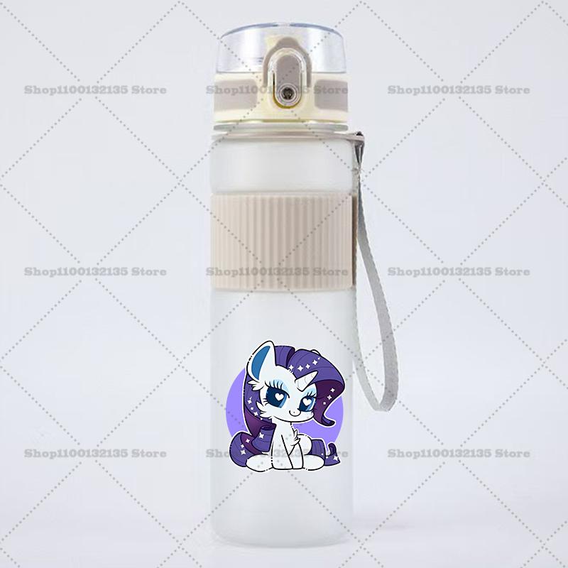 My Little Pony Девочки Спортивная Бутылка для Воды Аниме Мотивационная Герметичная Портативная Многоразовые Стаканы Для Путешествий на Открытом Воздухе Тренажерного Зала Кувшины Подарок 550 мл Безопасно для Детей