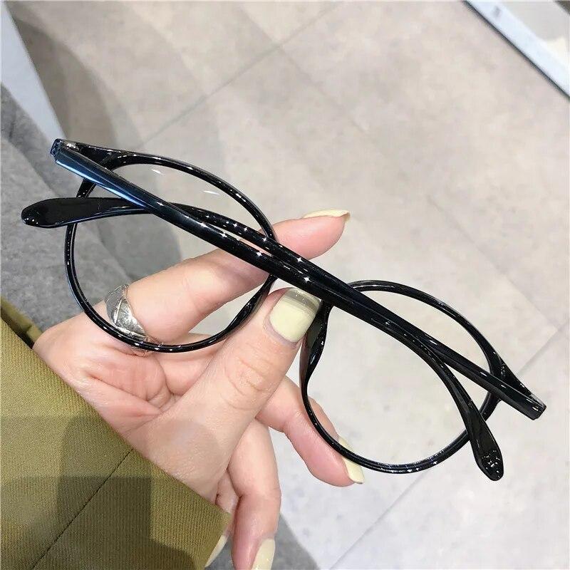 Унисекс круглые очки для близорукости Сверхлегкие мужские и женские близорукие очки синий свет минус диоптрии очки ретро HD линзы очки