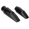 2Pcs Saxophone Mouthpiece AltoSoprano Black Industrial Plastics Instrument Accessories(Black )