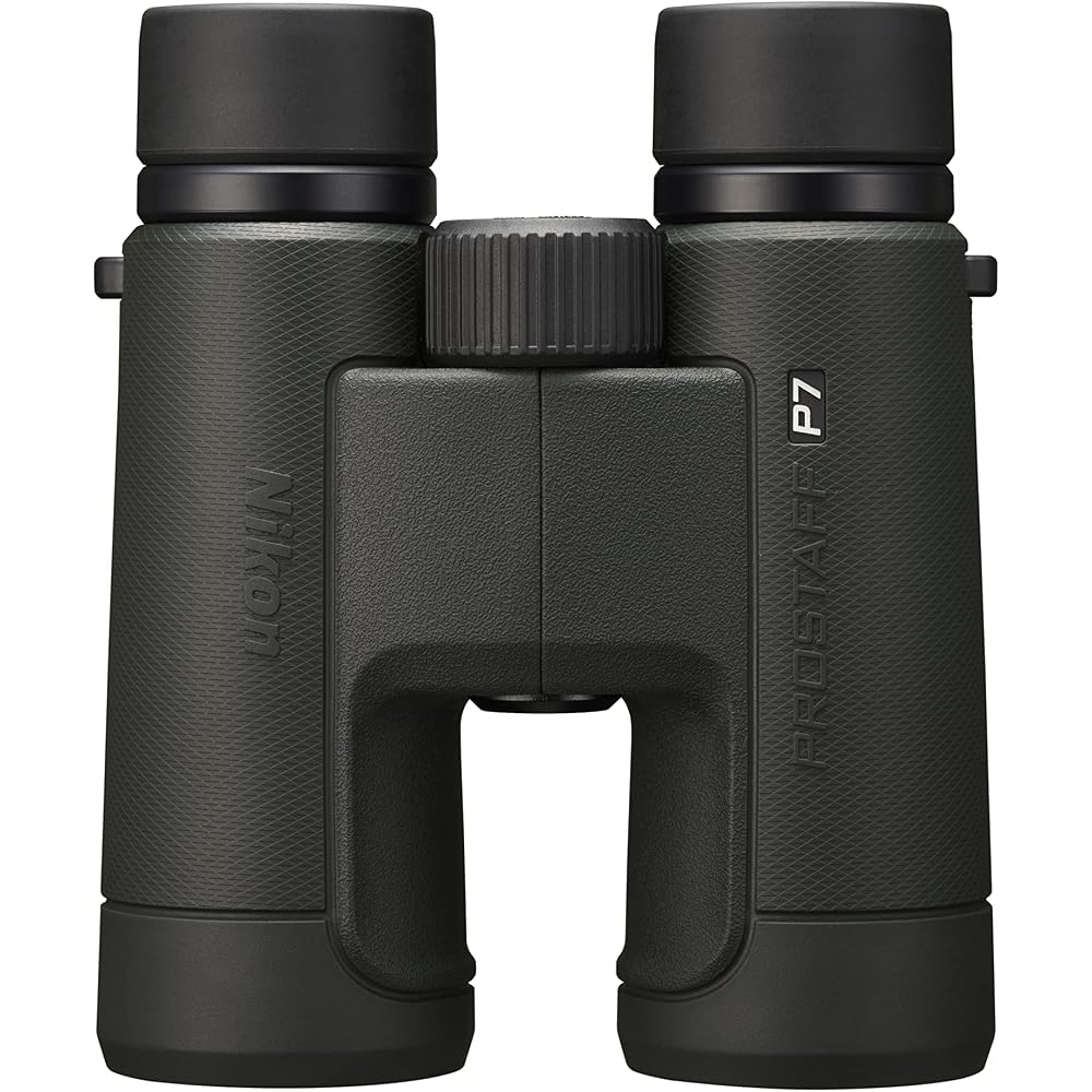 Nikon PROSTAFF P7 8x42 Binoculars, 8x magnification, 42mm aperture, ideal for bird watching, concerts, sporting events, and travel. Large aperture typ