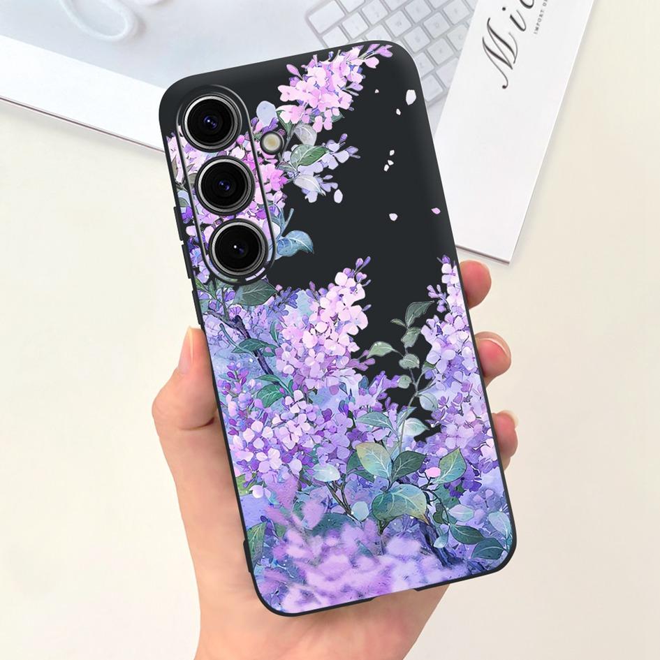 Чехол для Samsung Galaxy S24 Plus Милый Желтый Утенок Астронавт Матовый Силиконовый Мягкий Чехол для Samsung S 24 S24 Ultra S24+ 5G Funda