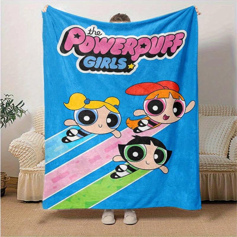 1pc, Powerpuff Girls Throw Blanket, Soft & Cozy for Home Decor, Couch Cover, Travel, Camping, Car, Beach, Office Nap, Perfect Gift for FriendsA013