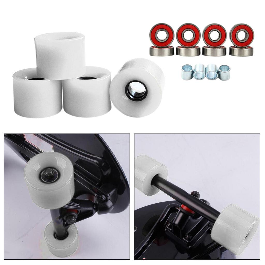 4x 78A Skateboard Wheels Longboard Cruiser Indoor Skating Road Skate Equipment