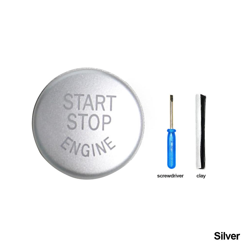 3Pcs Car Engine Start Button Replace Cover Stop Switch Accessories Decor Fit for BMW E87 E60 E83 E84 E89 for BMW E90 E91 E92 E93