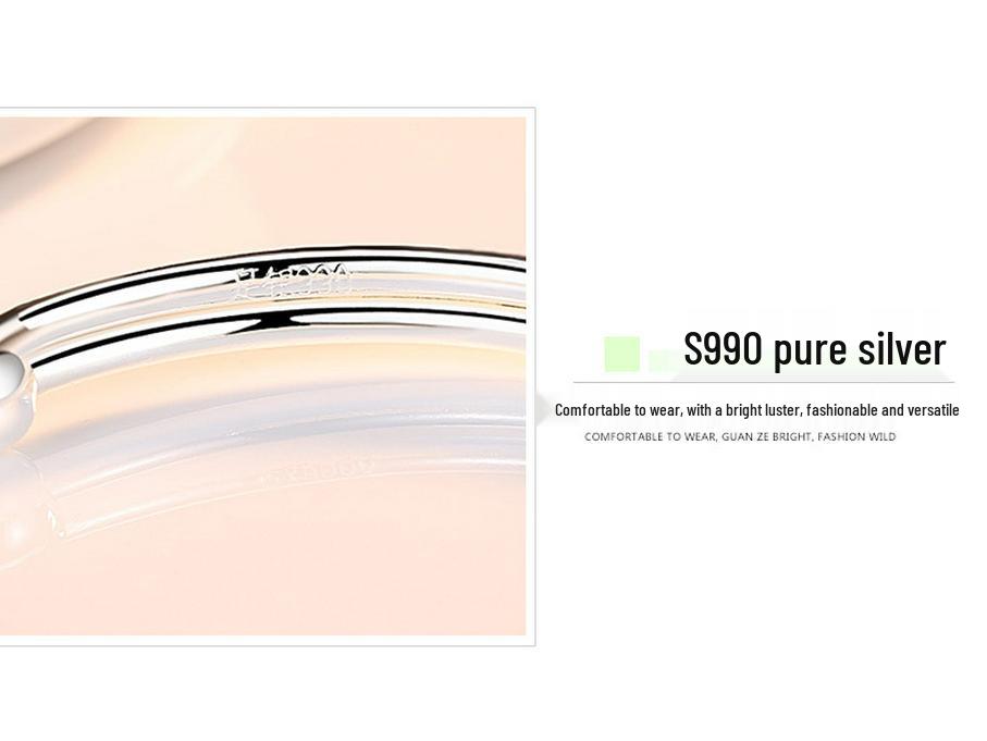 Zhenrong 925 Silver Women's Bracelet: Palace Bell, Japanese & Korean Style, Fashionable Sterling Silver Rotating Bead, Ethnic Style