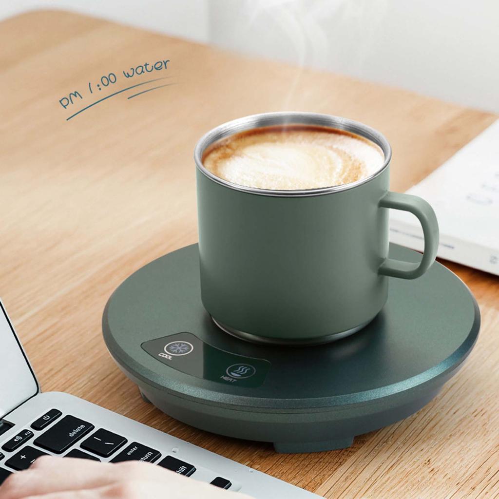 Heating and Cooling Coaster Coffee Tea Beverage Cans Cooler & Warmer for Office Tea Coffee Heater