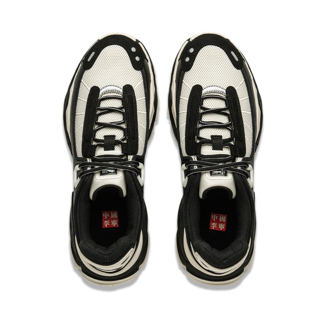 Li Ning Yue Ling Удобная Модная Спортивная Износостойкая Нескользящая Дышащая Низкая Посадка Повседневная Обувь для Образа Жизни Мужская Повседневная Обувь Черный Коричневый AZGV071-2