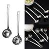 Sturdy Soup Ladle Reliable Utensil Multi Purpose Soup Spoon and Strainer Set Long Handle Soup Shell Soup Leakage