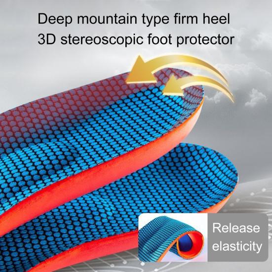 Flexible Insole Sweat Absorbing Sports Insole for Arch Support Fasciitis Relief Universal Breathable Orthopedic Insoles