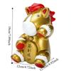 Gold Horse Money Jar Animal Coin Saving Box Durable Horse Piggy Bank  New Year Celebration