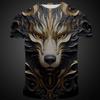 Мужская футболка с графическим принтом кота, футболка с коротким рукавом, 3D-печать, с круглым вырезом, ретро, винтажная, повседневная, уличная