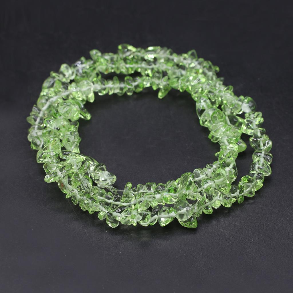 1 нить, бусины из целебного кристалла из щебня, 7 мм, натуральный камень, свободные бусины-разделители для изготовления ювелирных изделий, ожерелья, браслета, аксессуары, длина 80 см