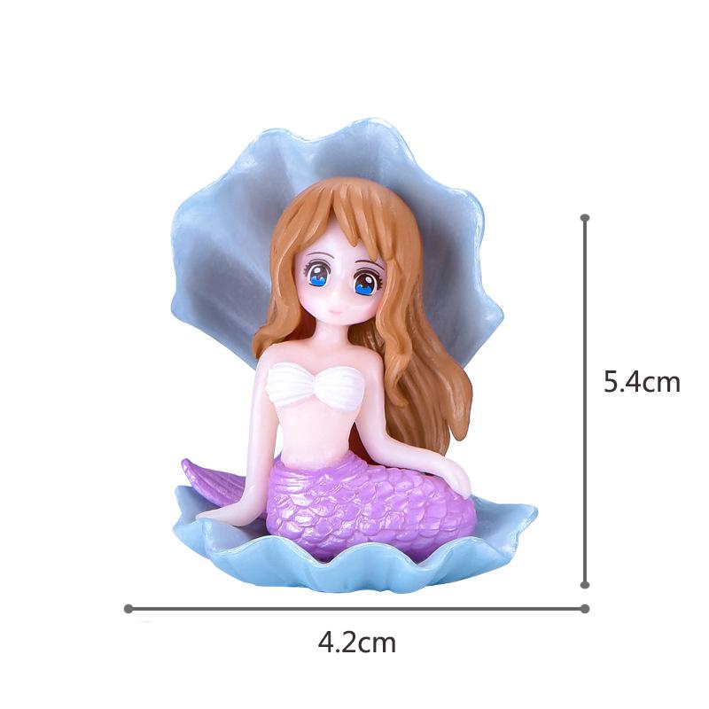 Декор для торта «Русалочка» Вечеринка в стиле русалочки Маленькая русалочка День рождения Декор для первой вечеринки Океанские животные Акула Ракушка Девочка Принцесса Сделай Сам Торт Топпер