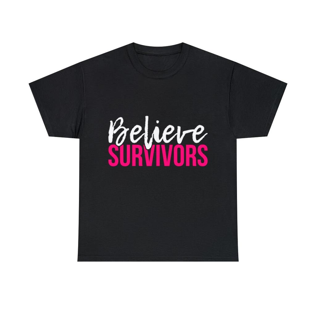 Believe Survivors Assault Awareness Graphic Tee Shirt, S-5XL