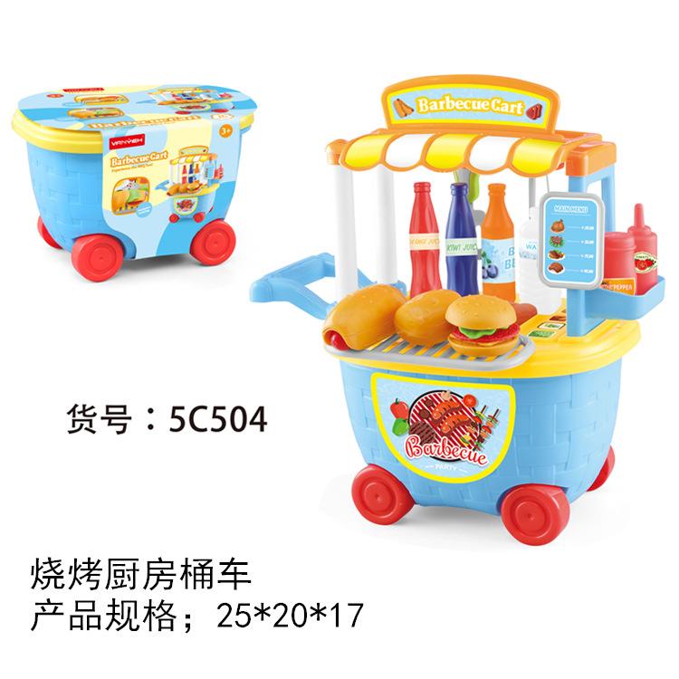 Play House Kitchen Столовые приборы Мороженое, Cheche Le, Girl Dresser Doctor Tools Trolley Set Toys