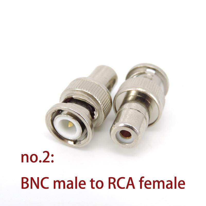 4 типа BNC «папа-мама» на RCA «папа-мама» разъем аудио-видео камеры видеонаблюдения коаксиальный кабель преобразователь