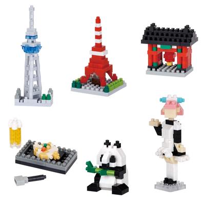 Kawada Nanoblock Mini Nano Токио 1 КОРОБКА 6 всего 6 видов (BOX) NBMC_80S = штук,