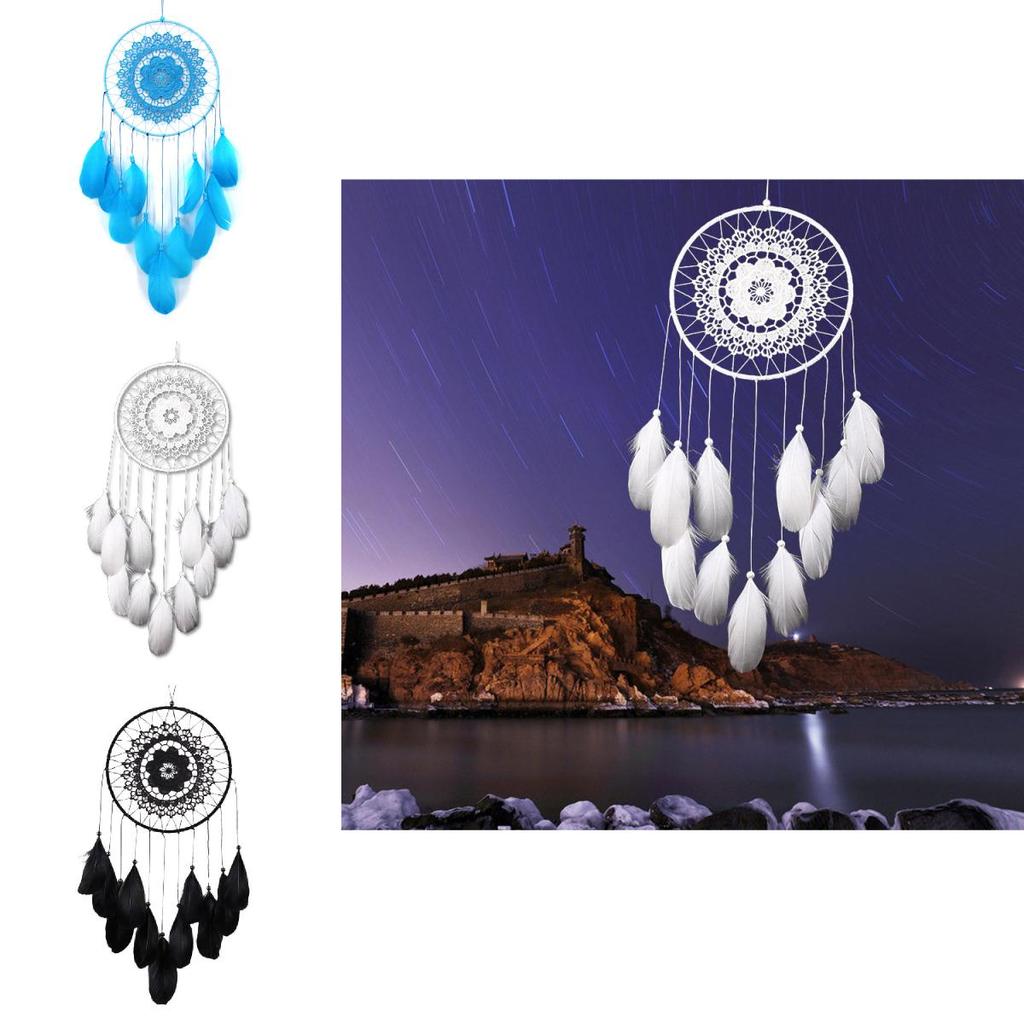 Handmade Feather Dreamcatcher Artistic And Stylish Wall Decor For Bedroom Or Living Room