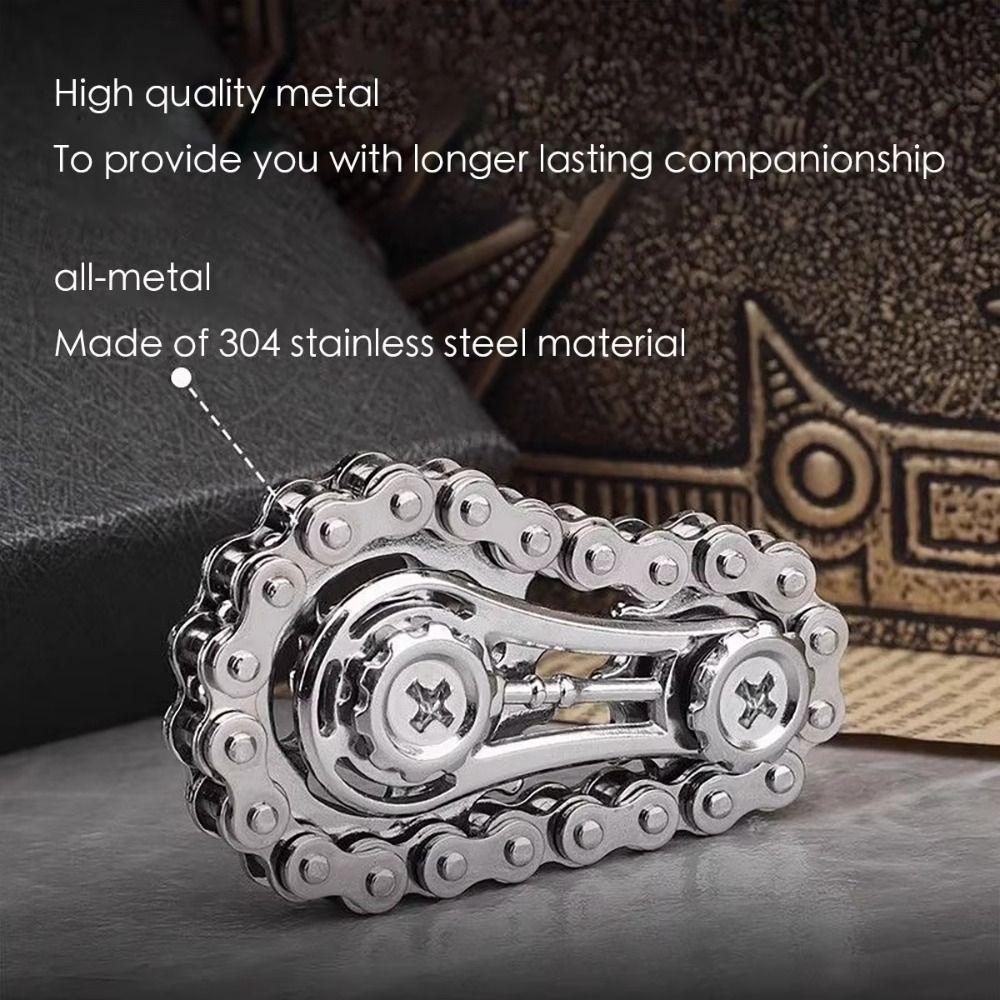 Fingertip Sprocket Sprockets Fingertip Gyro Spinning Top Wheel Gear Chain Gyroscope  Adult