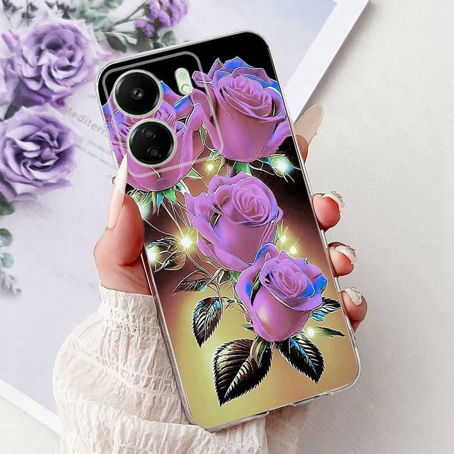 Для Xiaomi Poco C65 C 55 C 65 PocoM6 Pro 4G Чехол для телефона Милые Девушки Мультяшные Чехол Силиконовый Мягкий Прозрачный Бампер Оболочки 2025