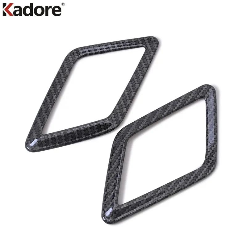 Car Rear Roof Audio Speaker Cover Trim For Volkswagen VW Teramont Atlas 2017- Carbon Fiber Interior Accessories