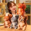 Cute Little Squirrel Doll Plush Toy Hamster Doll Children Soothing Pillow Rag Doll Boy Birthday Gift