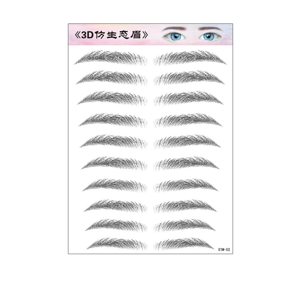 6D волосы, похожие на настоящие брови, уход за волосами, формирователь бровей, макияж, наклейка для бровей