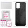 apgo Protective Skin Sticker for the Back Compatible with Infinix Note 11i, Wrap Film, Foil, Vinyl - Pattern Black Leather