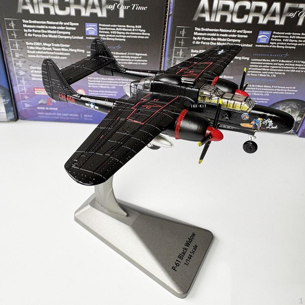 Модель самолета-истребителя P-61B в масштабе 1:144 Реалистичная Памятная Фигурка Самолета Настольная
