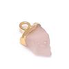 Rose Quartz Rough Gemstone 925 Sterling Silver Jewelry Pendant 0.59" Z1a61