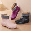Spring and summer medium and low tube anti-shoe women's rain shoes women's rain boots soft outdoor wear autumn and winter non-slip short tube