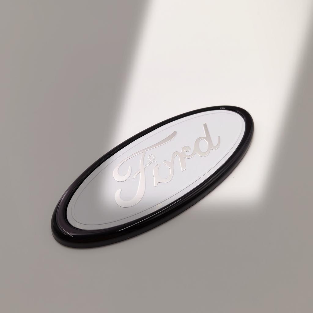 145mm Car Badge Front Grille Rear Trunk Hood Lid Logo Decor Cover Emblem For Ford Focus mk Fiesta Ranger Mondeo S-MAX Kuga Edge