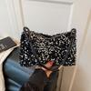 Sequin Shoulder Bag New Texture Casual Personality Simple Messenger Large Capacity Baguette Women's Bag