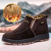 Men's Cotton Shoes Wool Lined Thick Bottom High Top Warm Slippers Warm Shoes