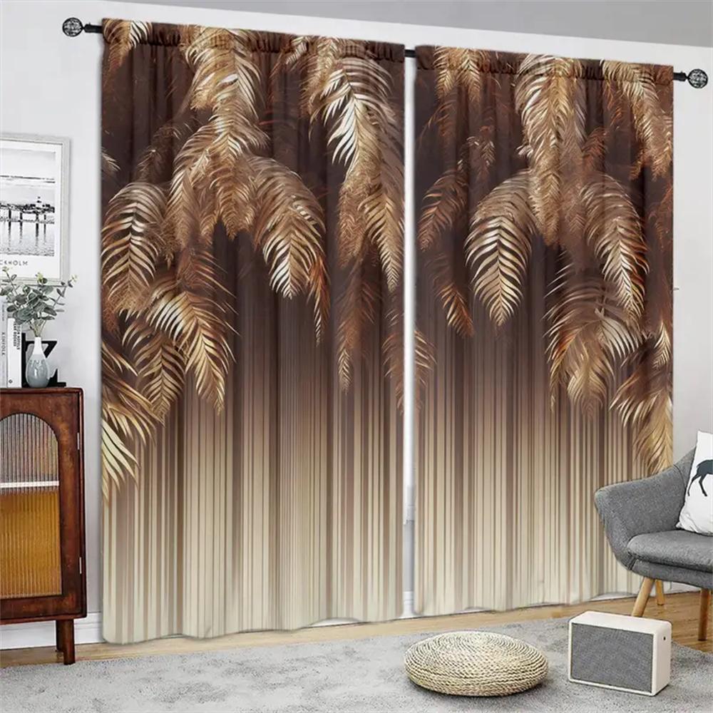 Изготовленные на заказ дешевые 2-панельные цветочные нарисованные художественные работы, напечатанные оконные шторы для гостиной, шторы на окна, спальни, домашнего декора, двери