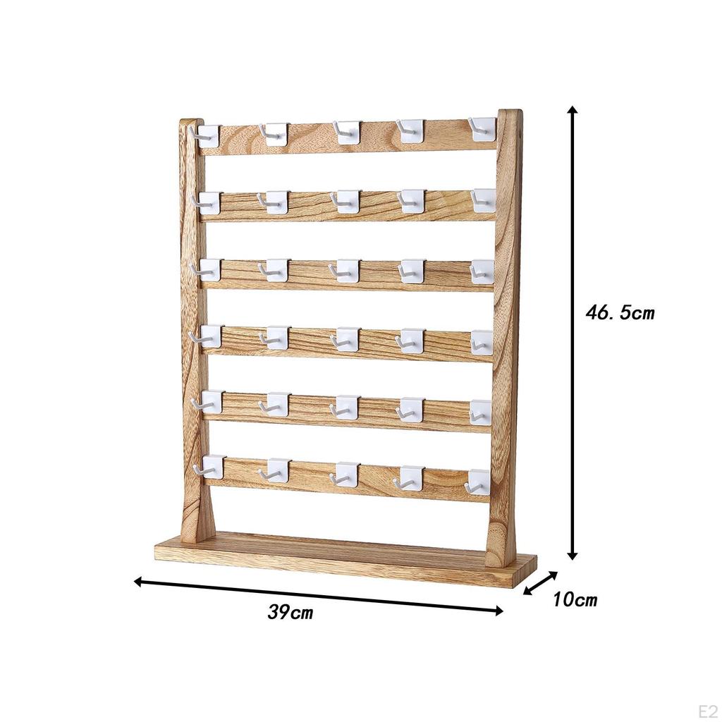 Подставка для сережек для продажи, деревянная ювелирная стойка большой емкости для продажи