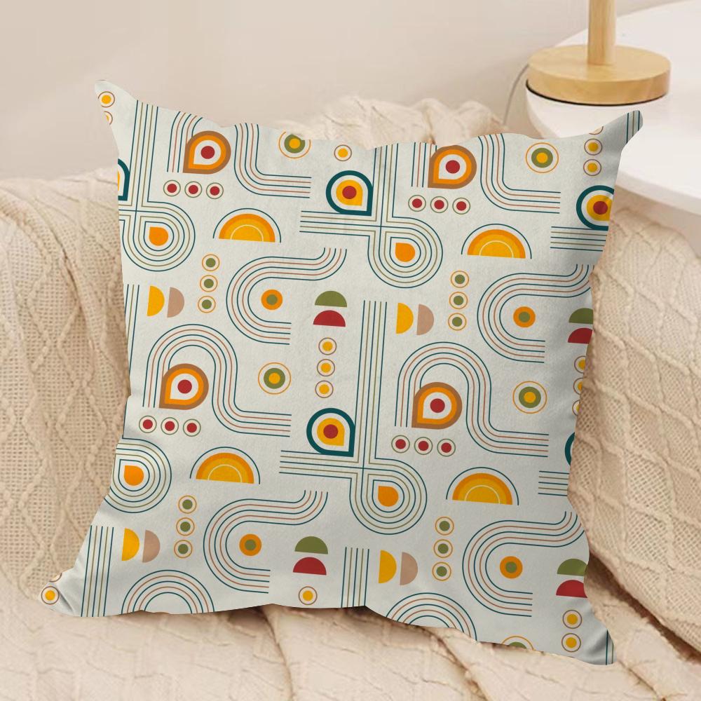 Boho Plant Nordic Cushion Cover Soft Plush Fabric DoubleSided Printed Cushion Covers for All Seasons Modern HomeDecor Gift