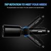 USB Car Charger 1-to-2 Cigarette Lighter Adapter with Dual USB 3.1A Ports, LED Voltage Display, Safety Protection, 12V/24V