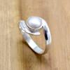 Pearl 925 Sterling Silver  Ring, Natural Pearl Gemstone Handamde Ring Jewelry