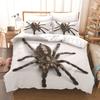 3PCS Bedding Printed Small Spider Quilt Cover Pillowcase