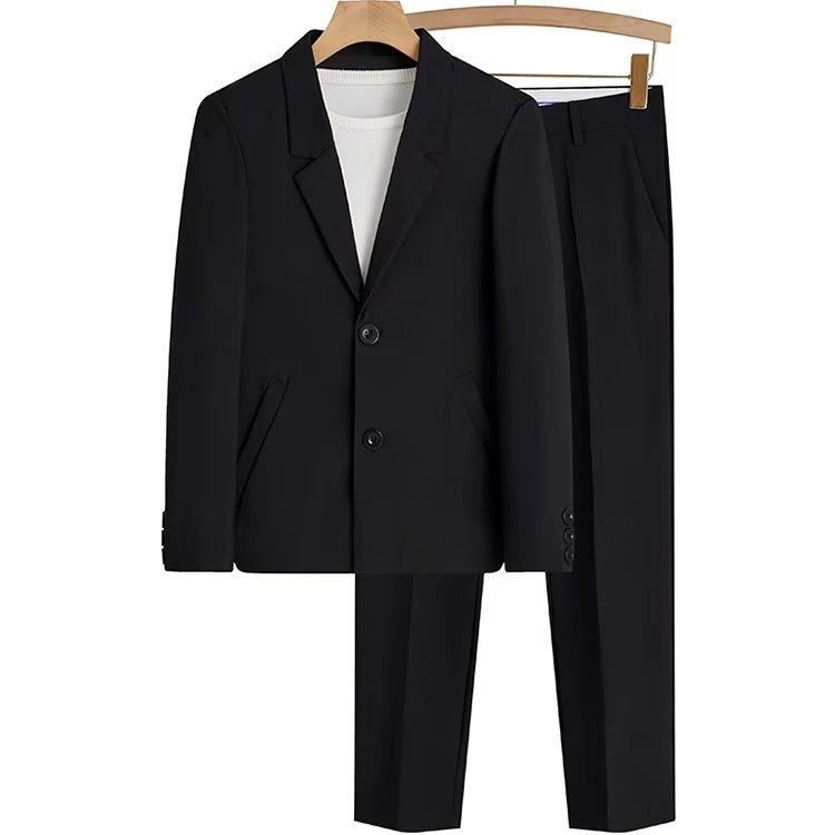 2023 Men's Spring/Autumn Light Mature Style Suit Jacket: Trendy, Loose-Fit, Elegant Uniform Top