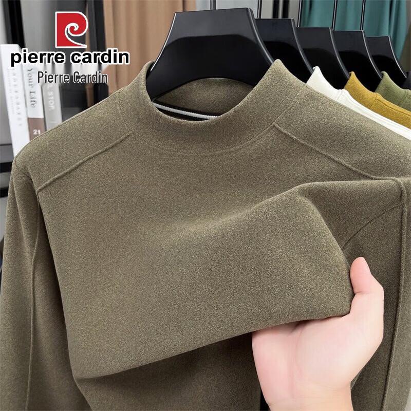 Pierre Cardin Мужская двусторонняя термофутболка с длинным рукавом из немецкого велюра