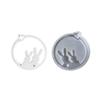 Silicones Mold Creating Hollowed Easters Wreath Bunnies Wall Pendants Charm for Resins and Concrete Art Projects Mould