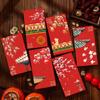 6pcs Hongbao New Year Red Envelopes Traditional Gifts Packing Bags Celebration Party