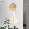 Wood Wall Lamp Vintage Wall Lights Fixture E27 110V-220V Bedside Retro Lamp Industrial Decor Dining Room Bedroom Light