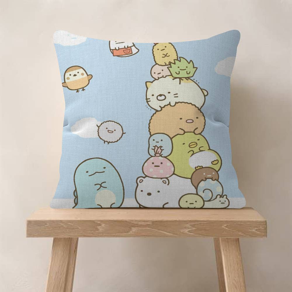 Мультяшная наволочка Sumikko Gurashi Cool x Полиэстеровые диванные подушки Декоративные декоративные подушки Декор для дома Наволочка