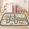 Cartoon Transportation Carpet Living Room Large Area Rug Bedroom Easy To Store Children Game Room Carpets Soft Play Floor Mats